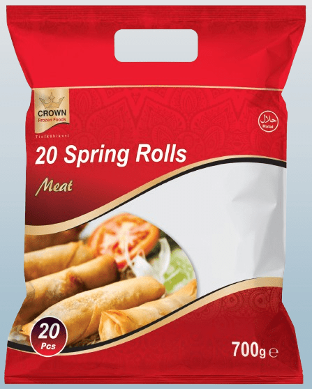 CROWN 20 Spring Rolls Meat - Desi Grocery
