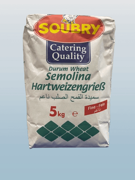 Semolina Hartweizengrieß Fein Soubry 5kg - Desi Grocery