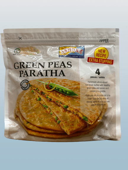 ASHOKA Green Peas Paratha 4pcs - Desi Grocery