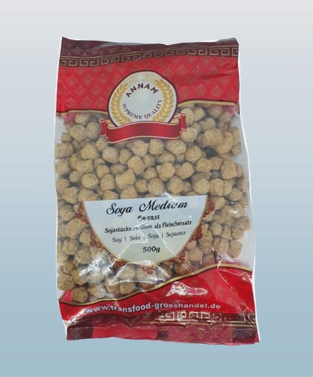 ANNAM Soya Chunks Medium 500g - Desi Grocery