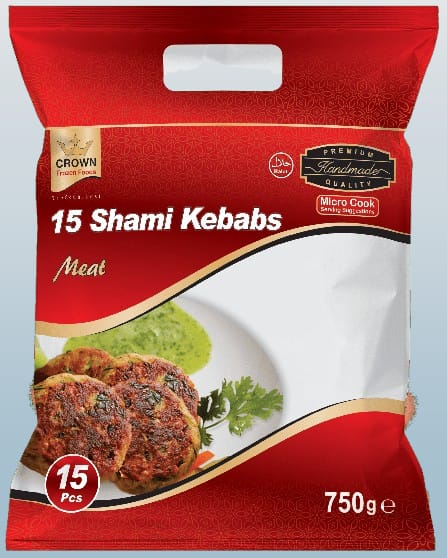 CROWN Shami Kebabs Meat 15pcs - Desi Grocery