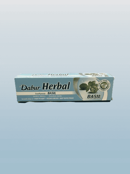 Dabur Herbal Basil Toothpaste 100ml - Desi Grocery