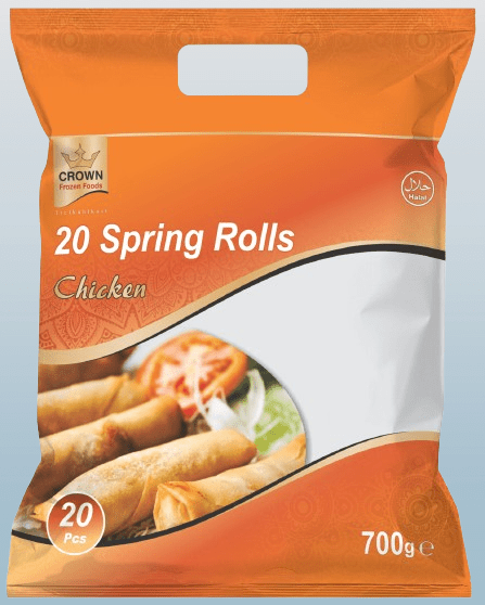 CROWN Chicken Spring Rolls 20 Stück 700g - Desi Grocery