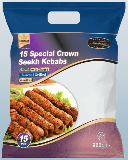 CROWN Special Seekh Kebabs Meat 15pcs - Desi Grocery