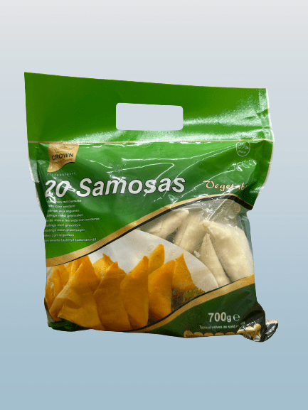 Crown Vegetable Samosa 20 Stück 700g - Desi Grocery