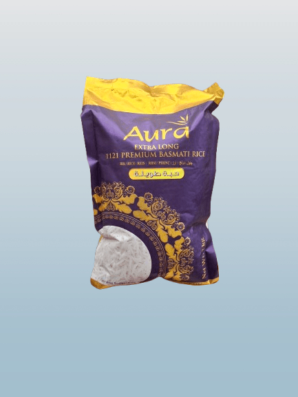 Aura Extra Long Premium Basmati Rice 2kg - Desi Grocery