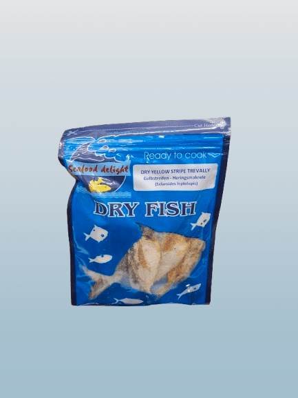 SeaFood Delight Dry Yellow Stripe Trevally 100g - Desi Grocery