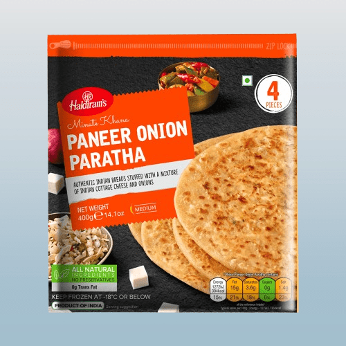 Haldiram’s Paneer Onion Paratha 400g - Desi Grocery