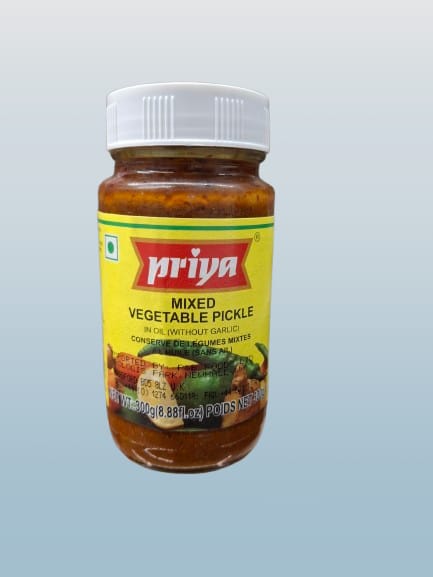 Priya Mixed Vegetable Pickle 300g - Desi Grocery