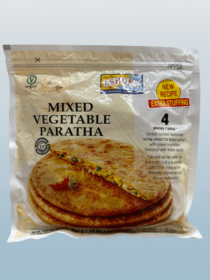 Ashoka Mixed Vegetable Paratha 4pcs - Desi Grocery