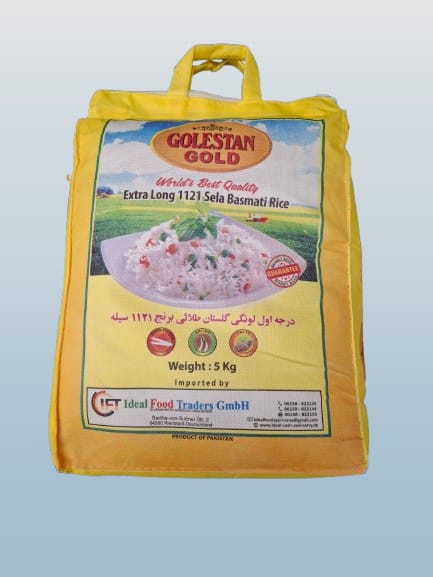 GOLESTAN GOLD Sela Basmati Rice 5kg - Desi Grocery