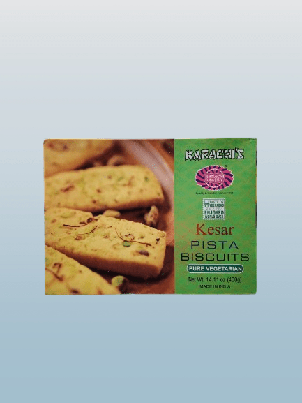 Karachi Bakery Kesar Pista Biscuits 400g - Desi Grocery