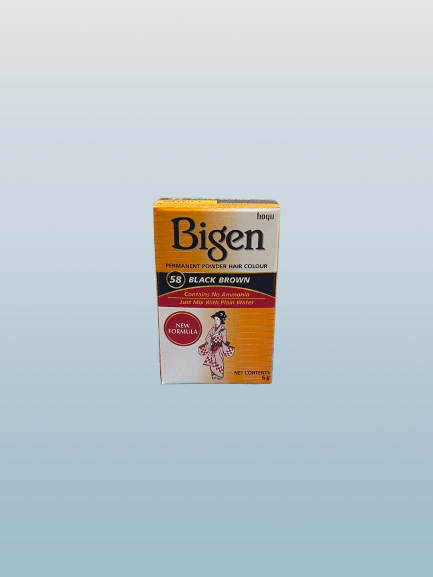 Bigen Permanent Powder Hair Colour Black Brown - Desi Grocery