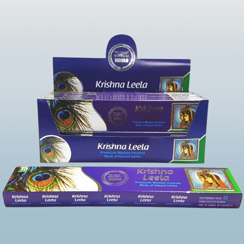 Krishna Leela Incense Sticks 15pcs - Desi Grocery