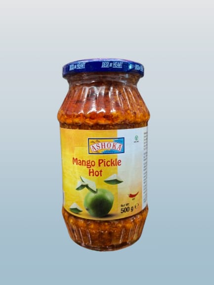 ASHOKA Mango Pickle Hot 500g - Desi Grocery