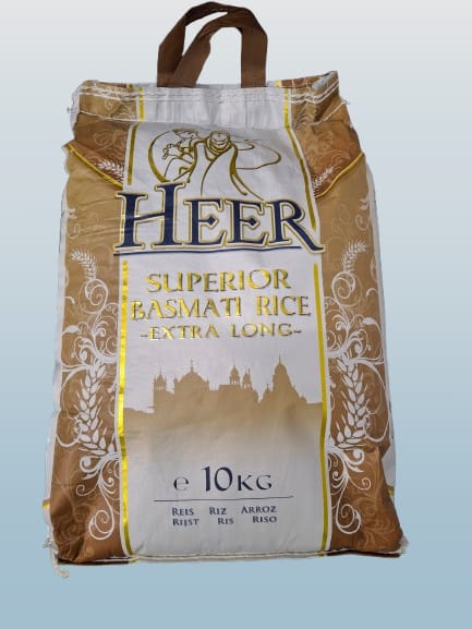 HEER Extra Long Basmati Rice 10kg - Desi Grocery