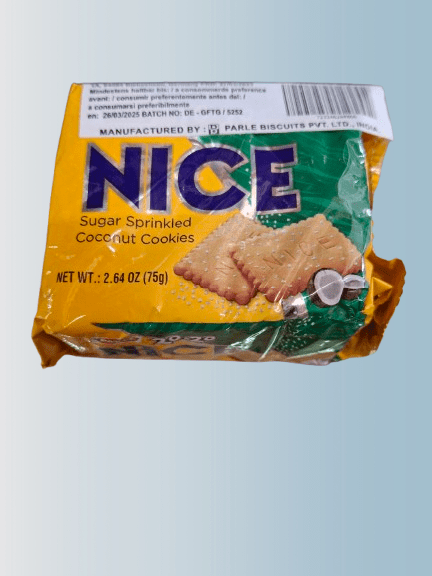 NICE Sugar Sprinkled Coconut Cookies 75g - Desi Grocery