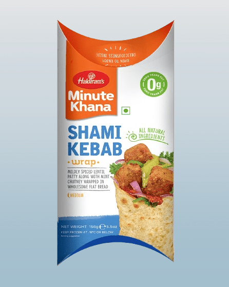 Haldiram’s Shami Kebab Wrap 156g - Desi Grocery