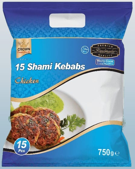 Crown Shami Kebabs Chicken 15pcs - Desi Grocery