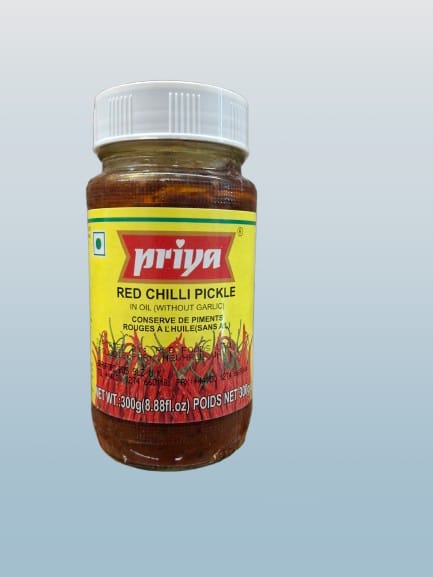 Priya Red Chilli Pickle 300g - Desi Grocery