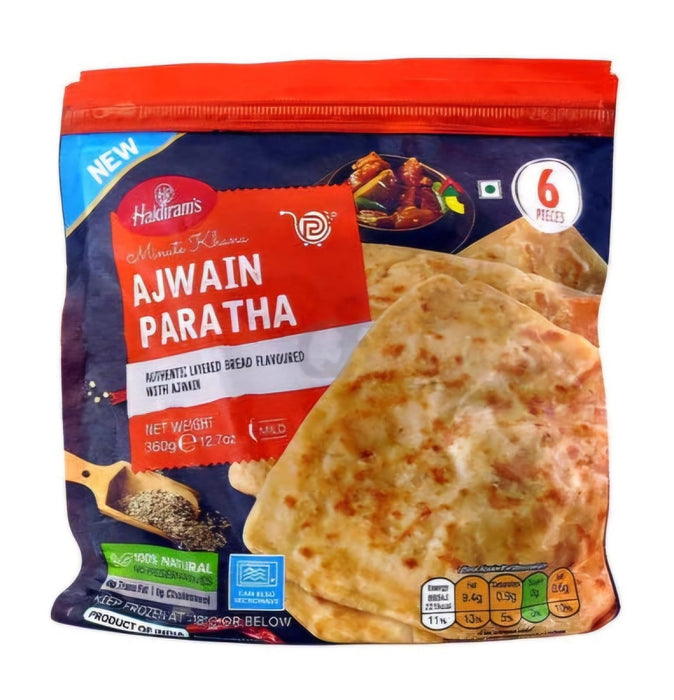 Haldirams Ajwain Paratha 6pcs - Desi Grocery