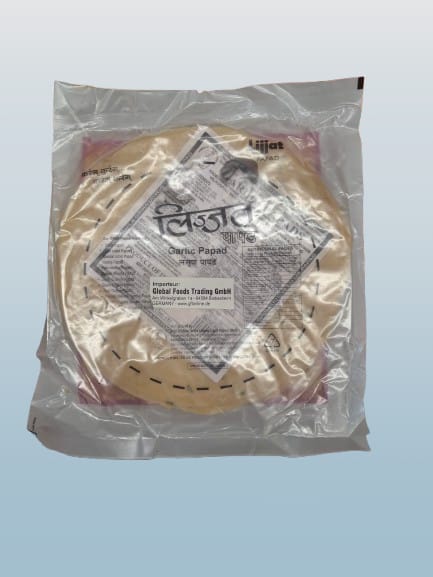 Lijjat Garlic Papad 100g - Desi Grocery