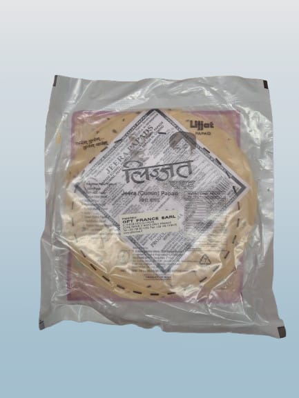 Lijjat Jeera Papad 100g - Desi Grocery