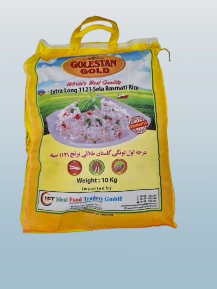 GOLESTAN GOLD Sela Basmati Rice 10kg - Desi Grocery