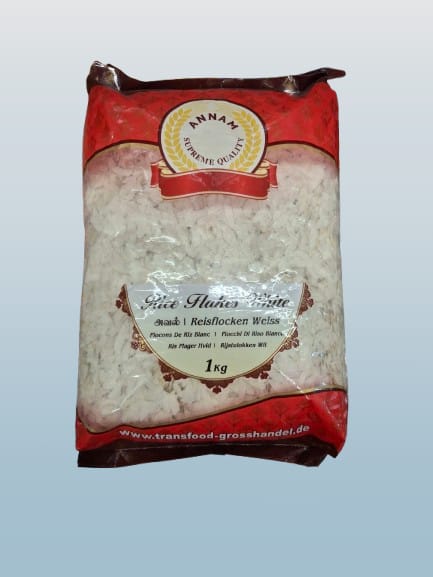 ANNAM Rice Flakes White 1kg - Desi Grocery